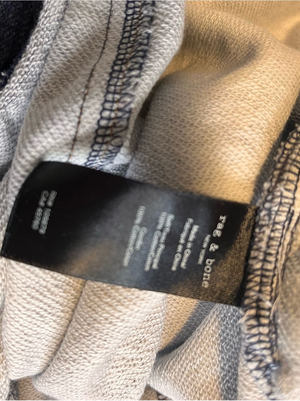 Rag & Bone Miramar French Terry Cotton Sweatpant Illusion Jeans Size Large - Picture 16 of 16
